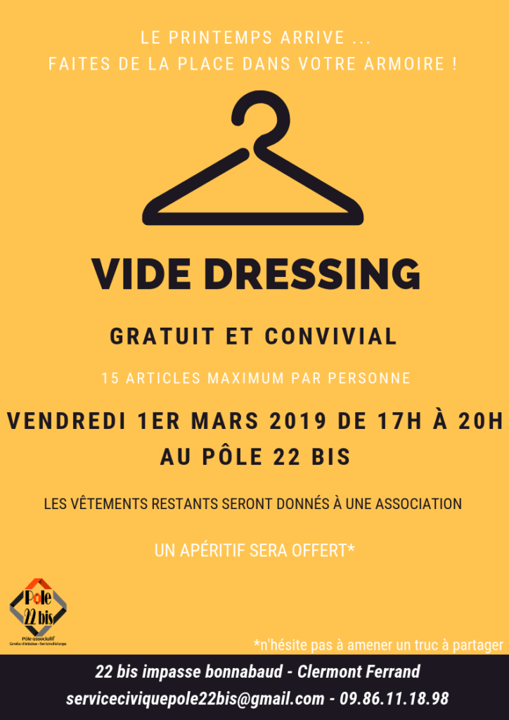 Vide dressing au Pôle 22 Bis ! – Pôle 22bis
